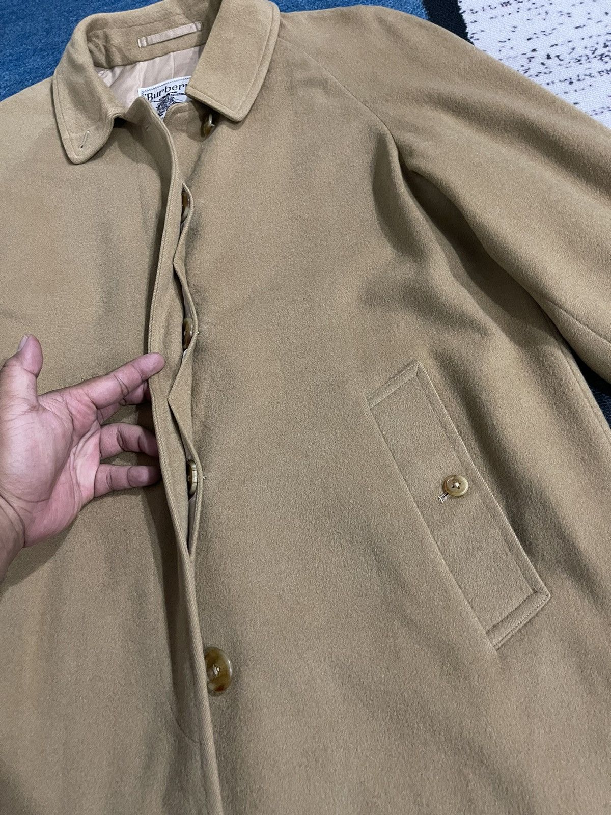 Burberry × Vintage Vintage Burberrys Wool Long Jacket Size US L / EU 52-54 / 3 - 9 Thumbnail
