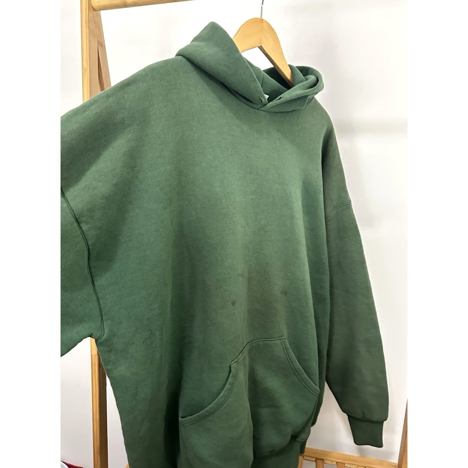 Russell Athletic VTG 80s Russell Athletic Hoodie XL/XXL Green Pullover Baggy Vintage Sweatshirt Mens Size US XXL / EU 58 / 5 - 4 Thumbnail