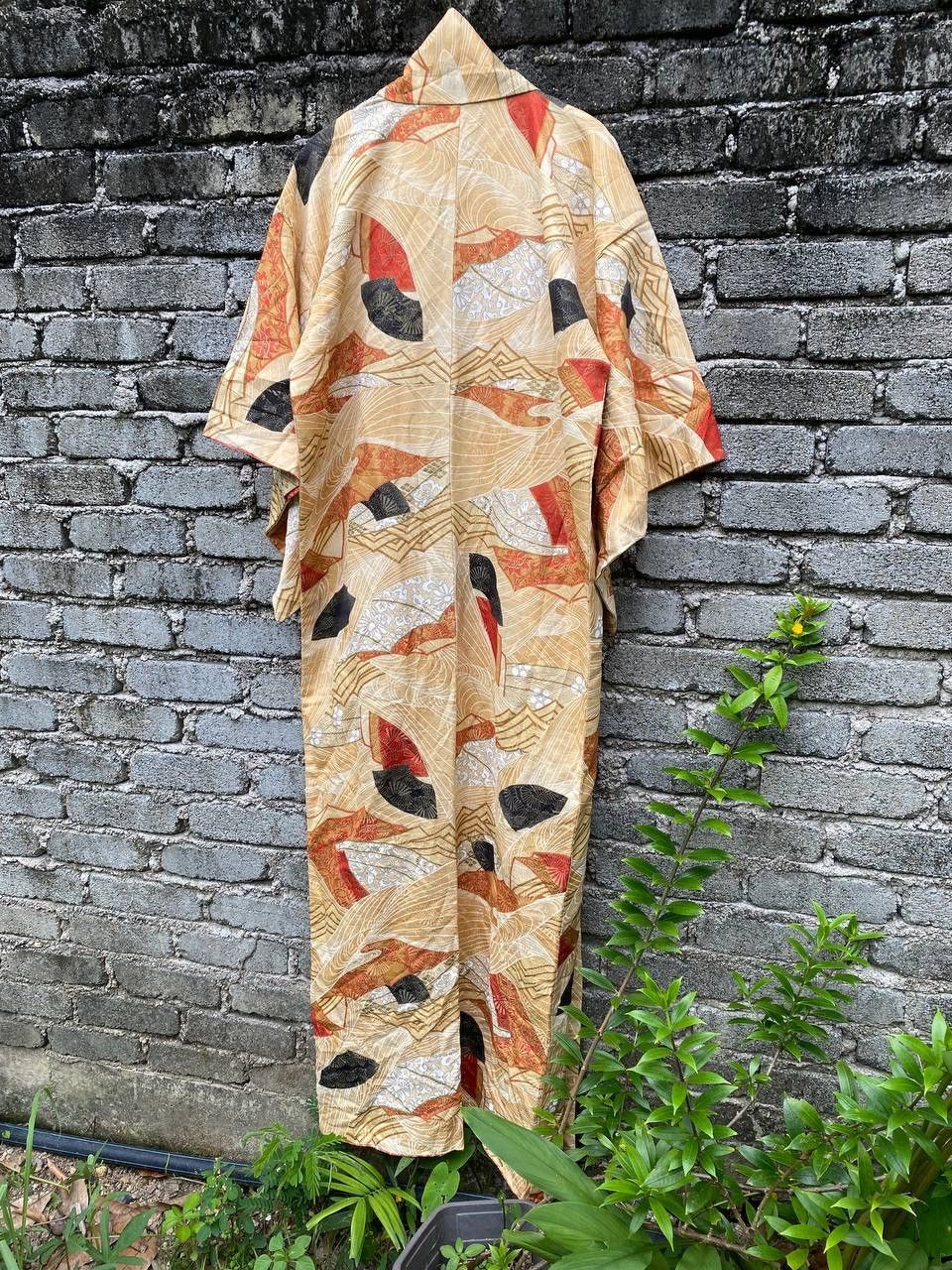 Other Vintage Karaori Silk Kimono Size L / US 10 / IT 46 - 2 Thumbnail