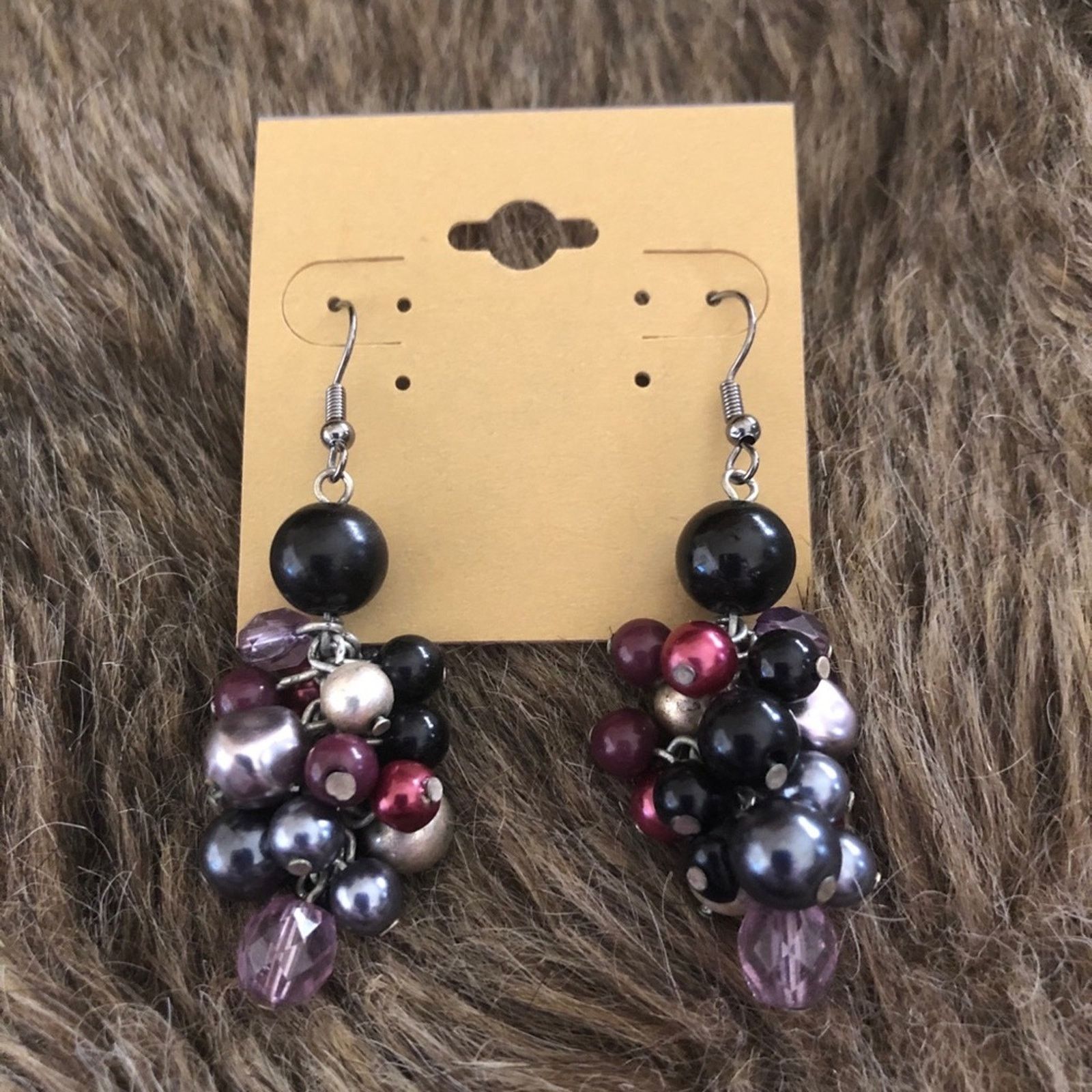 Vintage Vintage repurpose bead bauble cluster earrings Size ONE SIZE - 2 Thumbnail