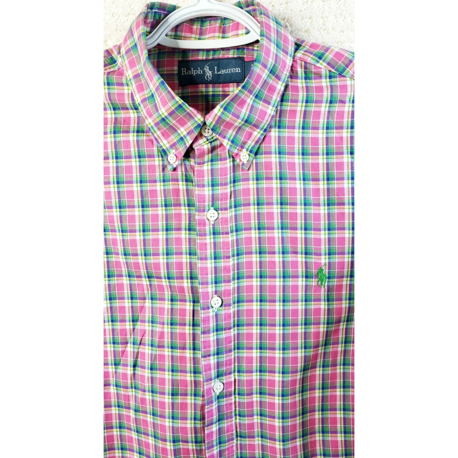 Polo Ralph Lauren Ralph Lauren Shirt Button-Up Multicolor Plaid Long Sleeve L Men’s Size US L / EU 52-54 / 3 - 3 Thumbnail