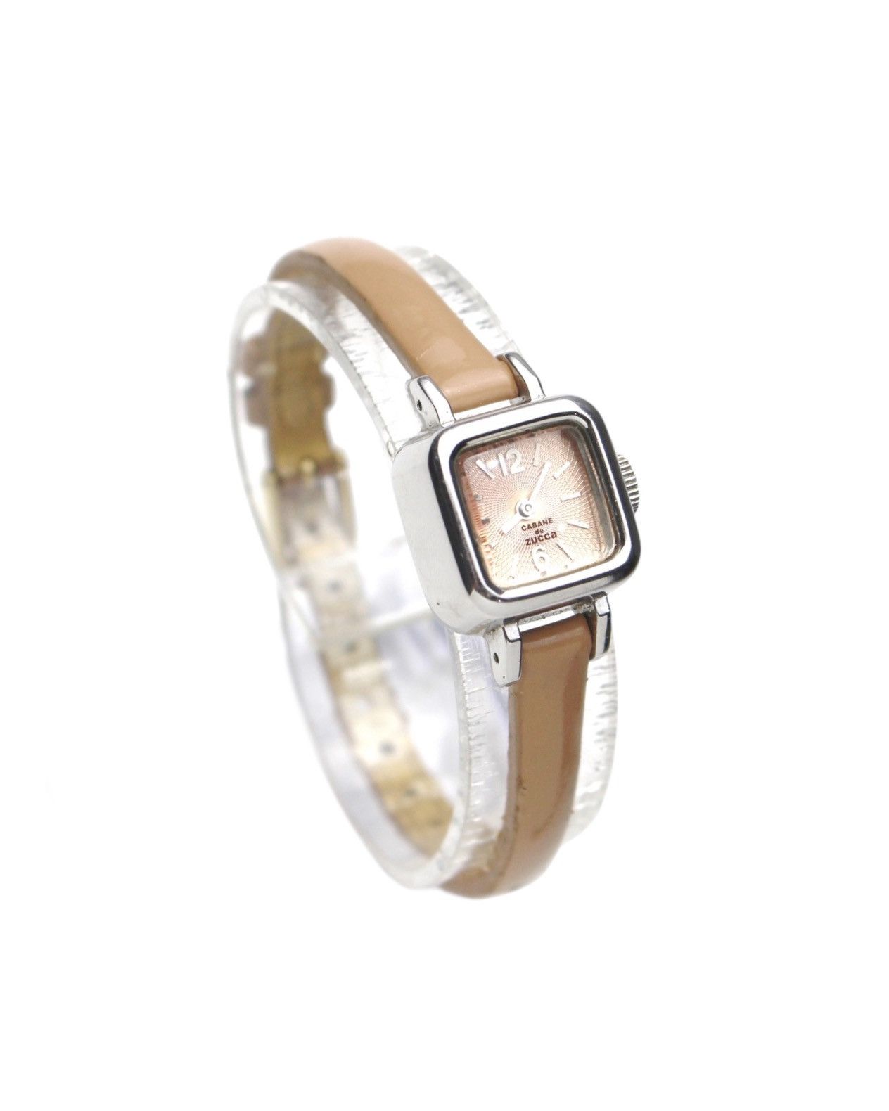 Issey Miyake × Seiko 2010S CABANE DE ZUCCA X SEIKO CARAMEL SQUARE LEATHER WATCH Size ONE SIZE - 2 Thumbnail