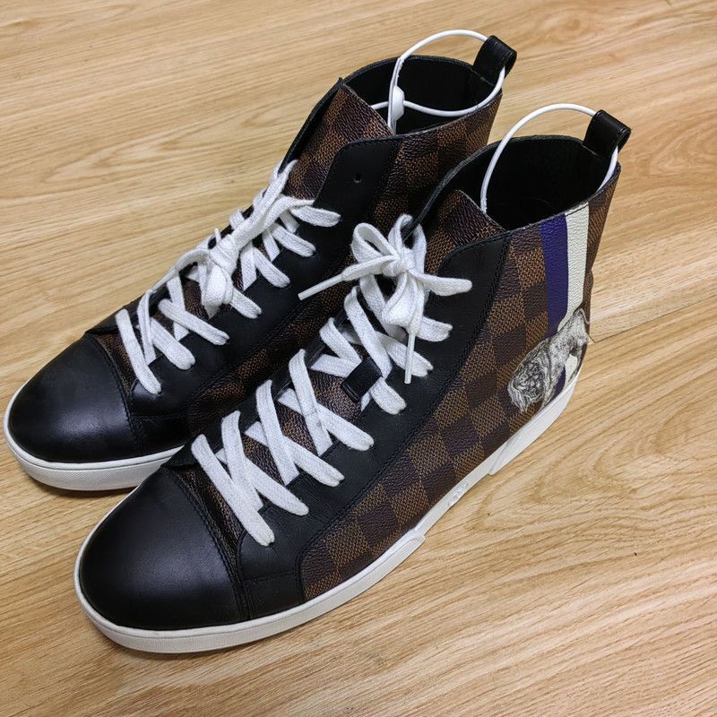 Louis Vuitton Louis Vuitton Tattoo Series Brown and Blue Sneaker -2508 Size US 8 / EU 41 - 1 Thumbnail