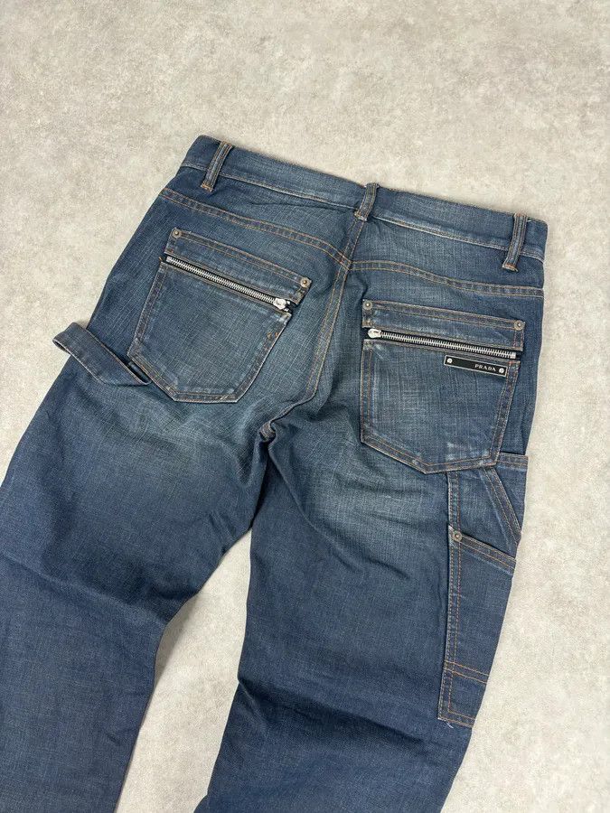 Prada AW2008 Prada Navy Faded Denim Jeans Size US 30 / EU 46 - 7 Thumbnail