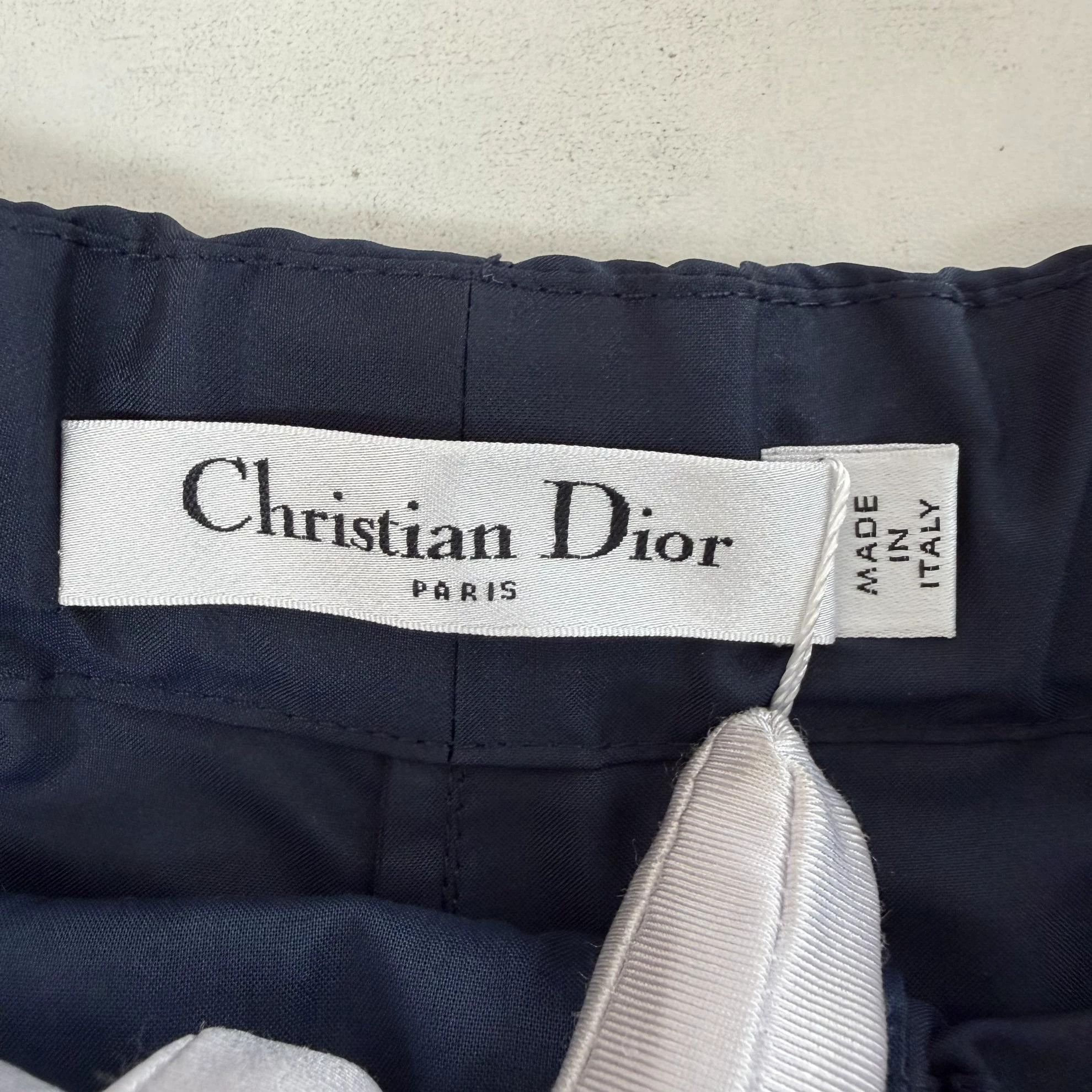 Dior Christian Dior blue pant skirt F34 0557 Size 25" / US 0 / IT 36 - 7 Thumbnail
