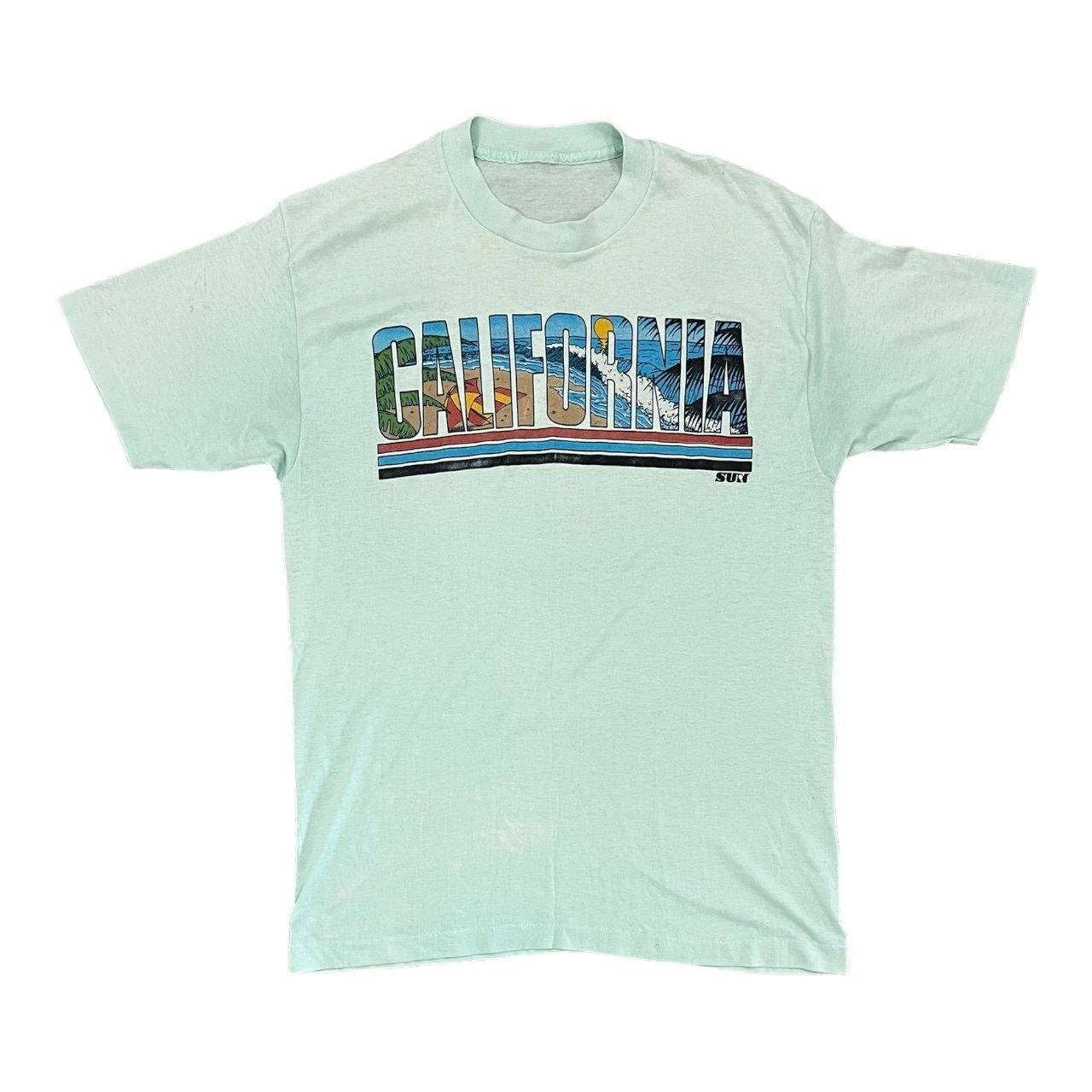 Vintage Vintage 80s California Single Stitch T-shirt Size US M / EU 48-50 / 2 - 1 Thumbnail