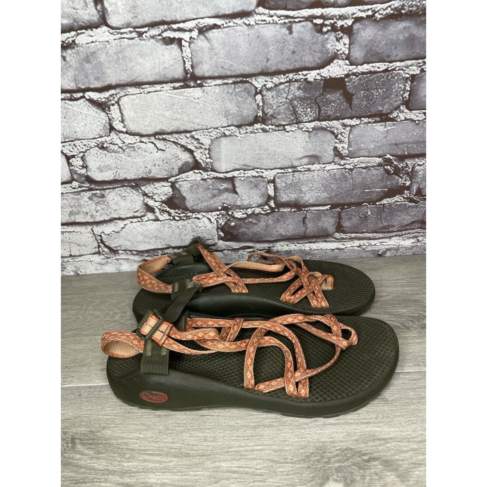 Chaco Chaco Orange Nylon Textile Hiking Toe Ankle Strap Sandals Wo Size US 11 / IT 41 - 3 Thumbnail