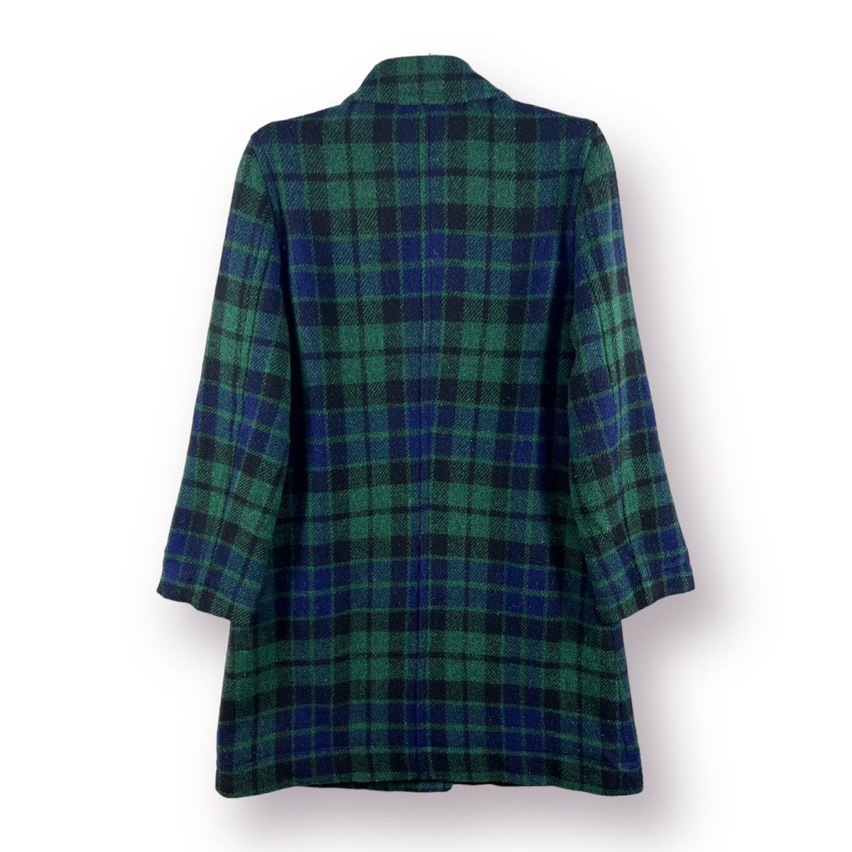 Harris Tweed 🔥 BULLE DE SAVON HARRIS TWEED TARTAN LONG COAT Size S / US 4 / IT 40 - 10 Thumbnail