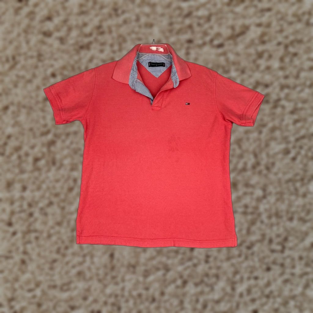 Tommy Hilfiger Tommy Hilfiger Polo Shirt Men Medium Pink 100% Cotton Short Sleeve Polo Shirt Mens Pink 100% Cotton Classic Size US M / EU 48-50 / 2 - 1 Thumbnail