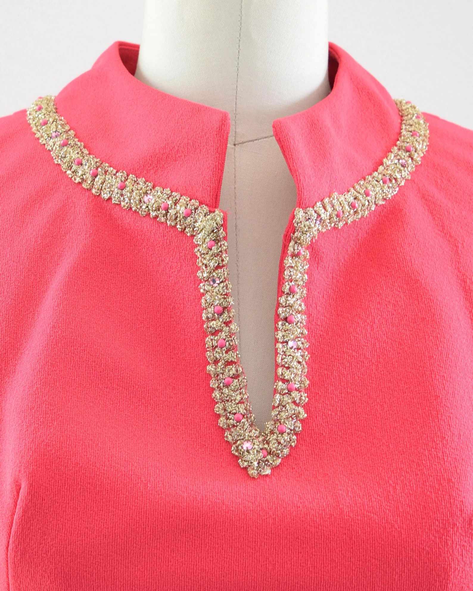 Other Vintage 1960s Fuchsia Pink Scooter Dress Size S / US 4 / IT 40 - 6 Thumbnail