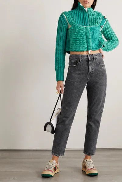 Off-White o1y1225 Denim Pant in Gray Size 28" / US 6 / IT 42 - 2 Thumbnail