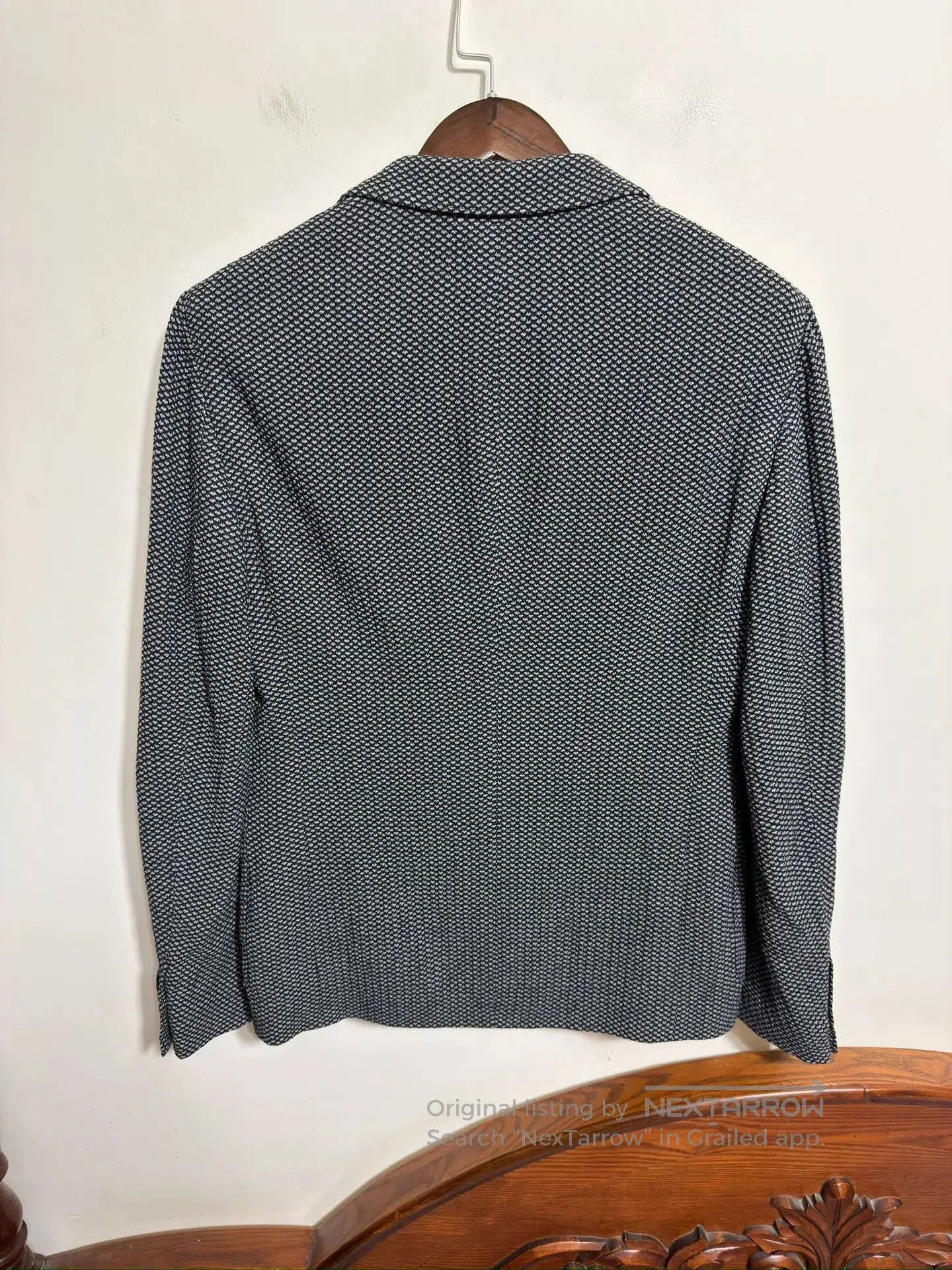 Giorgio Armani Gray Patterned Single-Breasted Blazer. Size US M / EU 48-50 / 2 - 2 Thumbnail