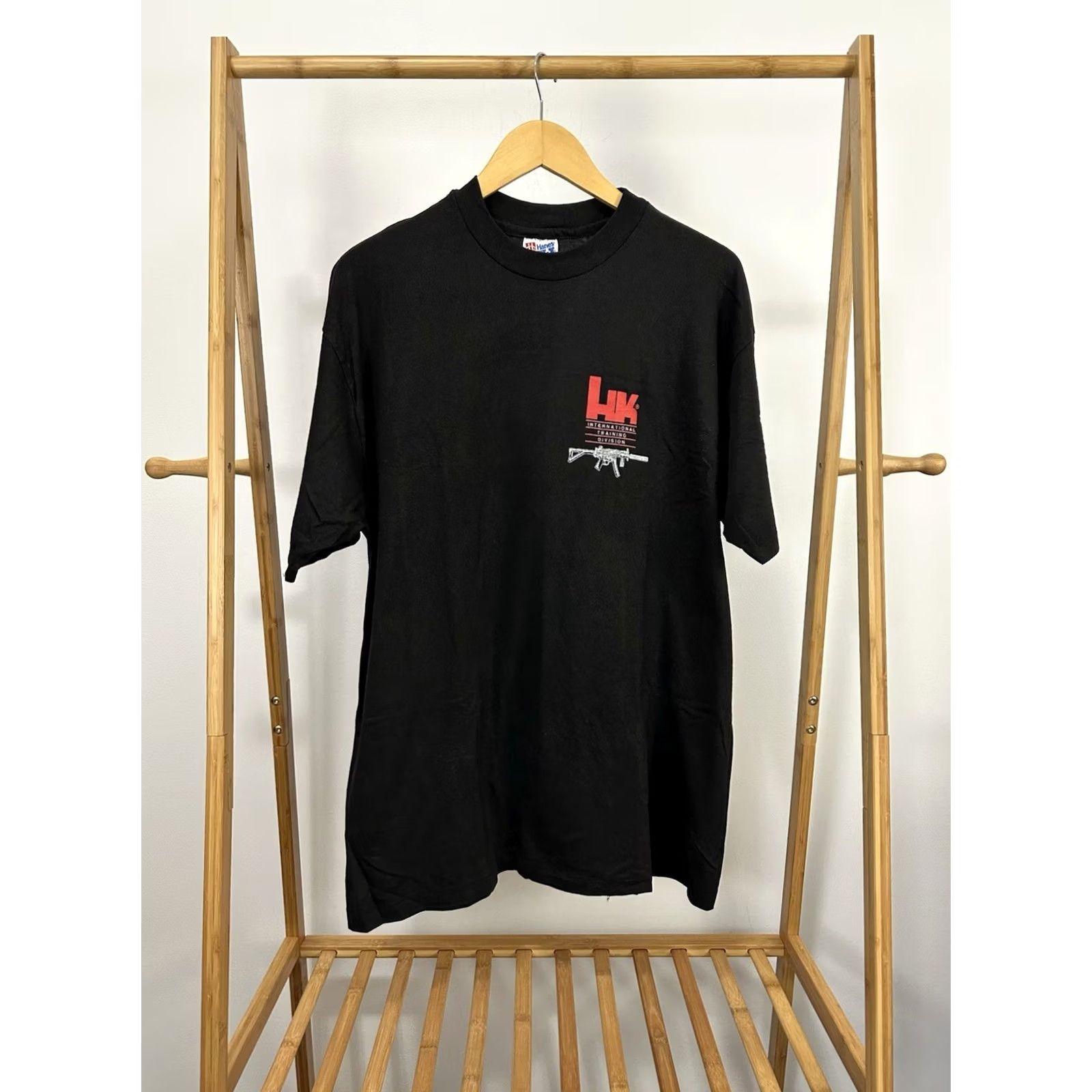 Hanes VINTAGE Heckler & Koch Gun NRA T-Shirt XL Black Mens Size US XL / EU 56 / 4 - 3 Thumbnail