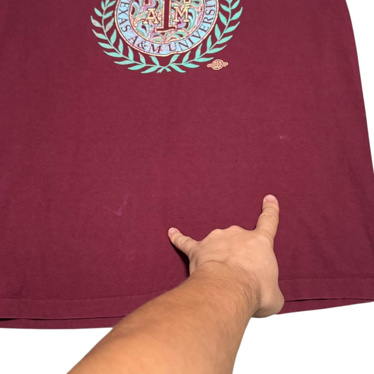 TEE JAYS Vintage 90s Texas A&M University Faded Shirt Women's Large Size L / US 10 / IT 46 - 3 Thumbnail