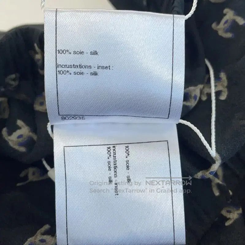 Chanel Chanel Black Silk Midi Skirt M Size . Size 23" - 4 Thumbnail