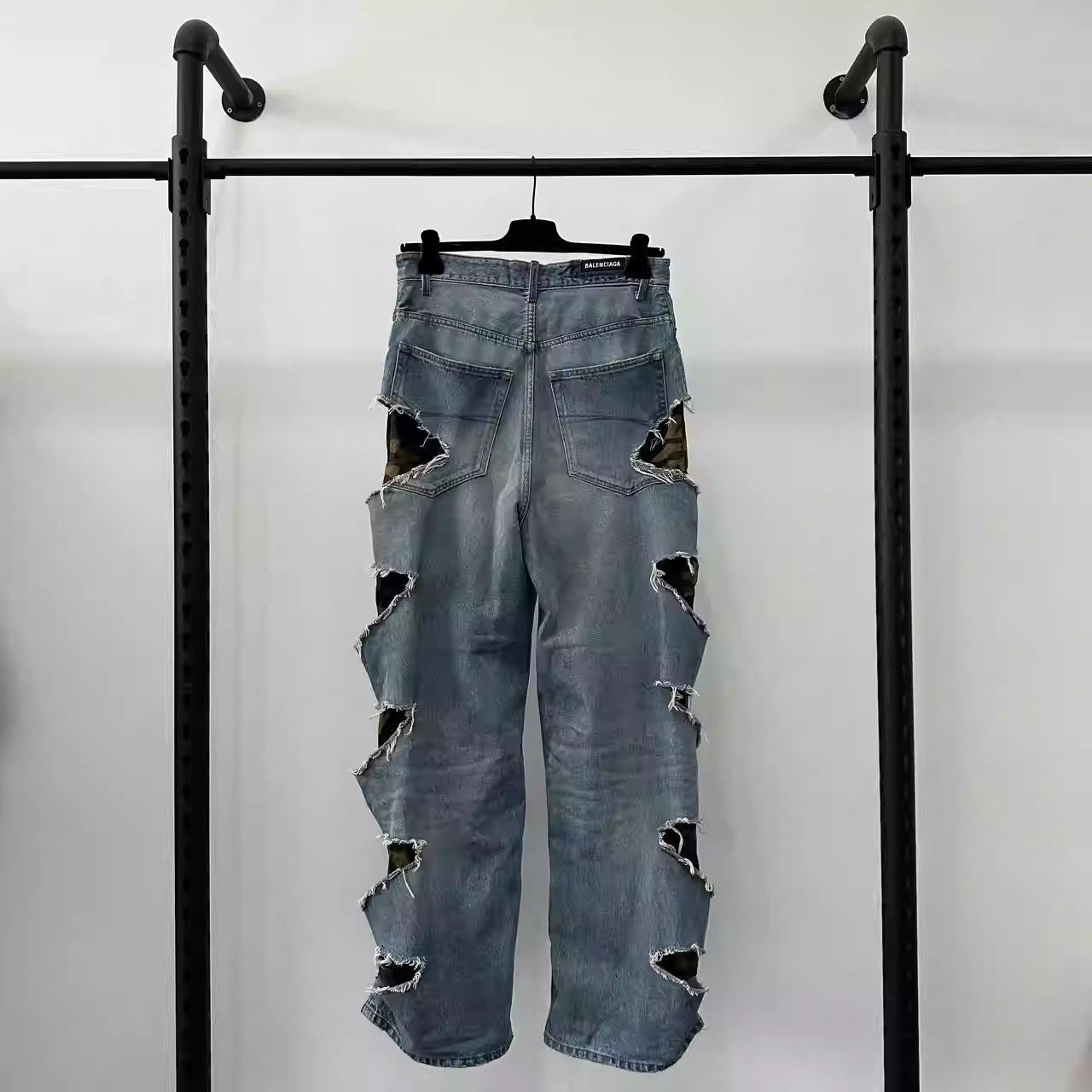 Balenciaga Balenciaga Fake Two Ruined Jeans Size US 30 / EU 46 - 2 Thumbnail