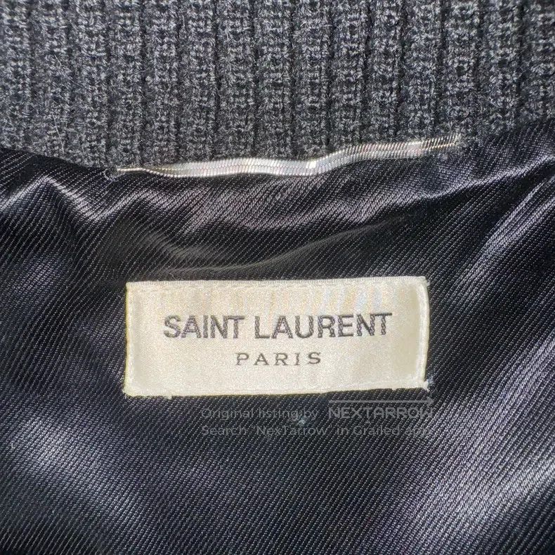 Saint Laurent Paris Saint Laurent Paris Baseball Jacket Jacket Coat Size US S / EU 44-46 / 1 - 5 Thumbnail