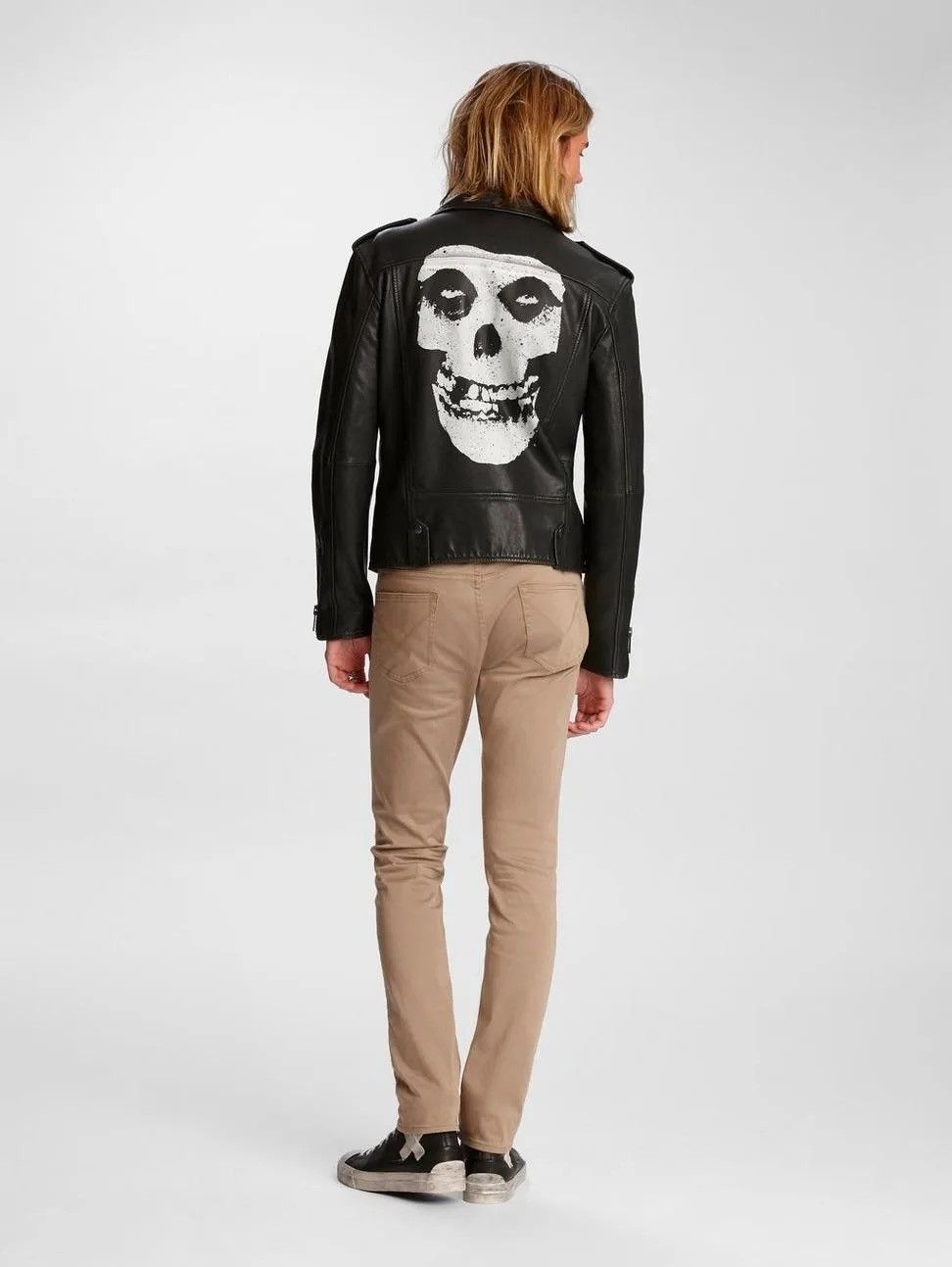 John Varvatos Misfits studded leather biker jacket size medium Size US M / EU 48-50 / 2 - 5 Thumbnail