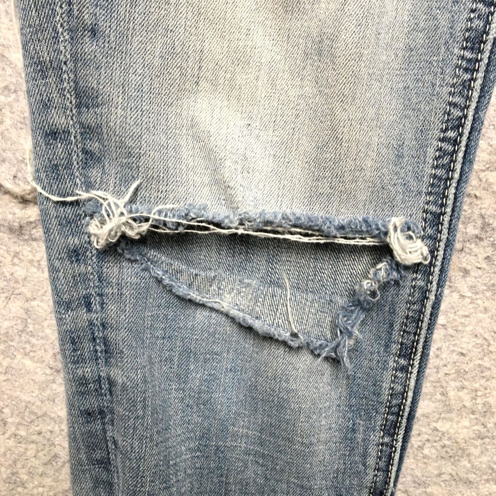 Miss Me VINTAGE Miss Me Jeans Womens 25 Blue Mid Rise Ankle Skinny Embroidered Stretch Size 42" / US 20 - 3 Thumbnail