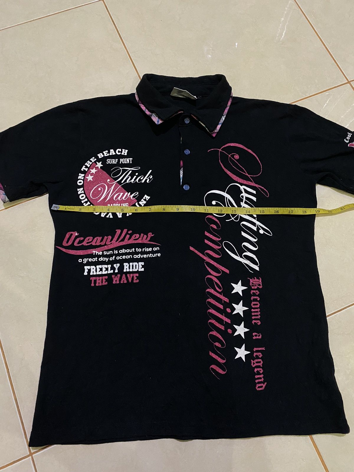 Hysteric Glamour Y2k We surf double layer ifsixwasnine polo tshirt Size US L / EU 52-54 / 3 - 12 Thumbnail