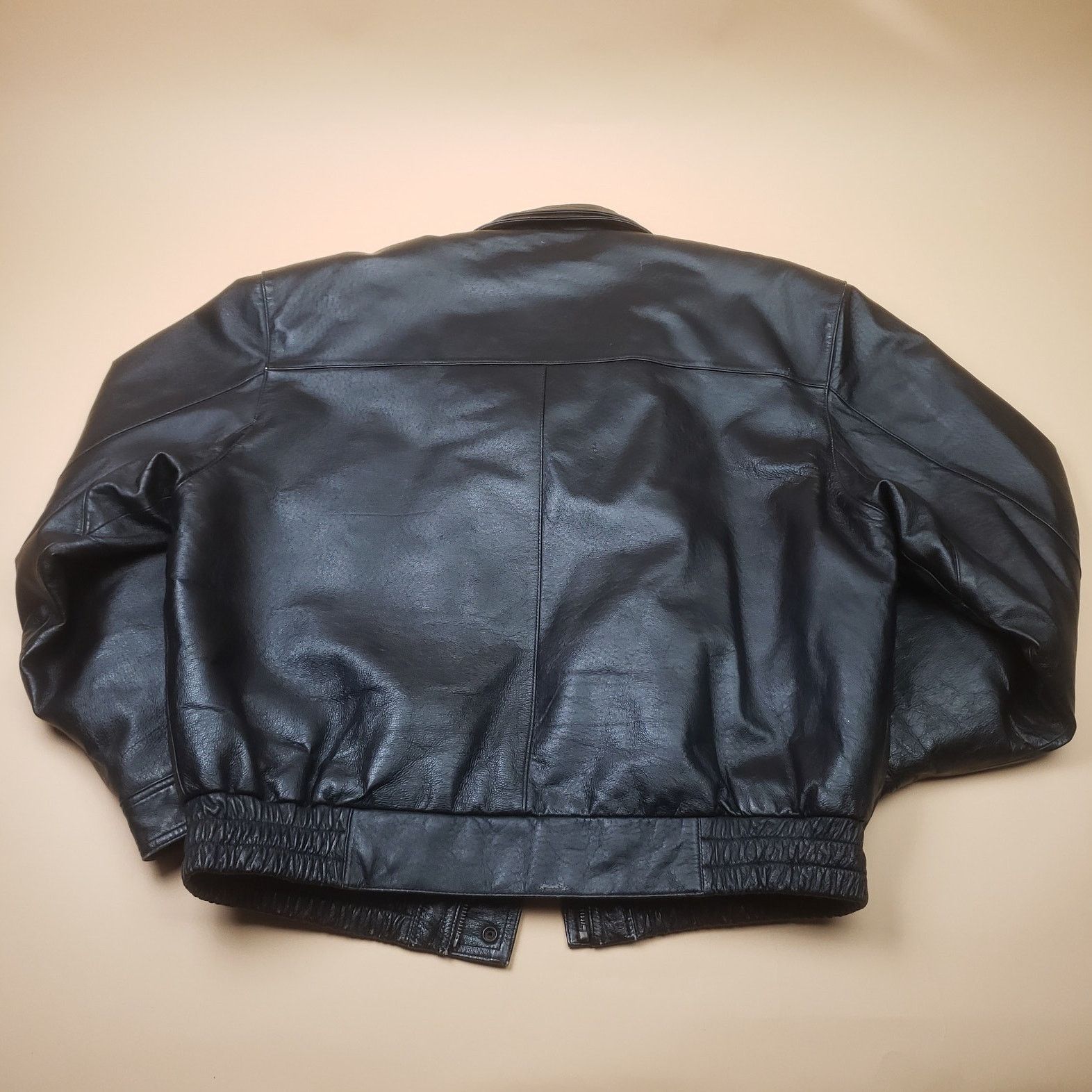 Vintage Charles Klein Leather Bomber Jacket XL Mens Full Zip Biker Size US L / EU 52-54 / 3 - 2 Thumbnail