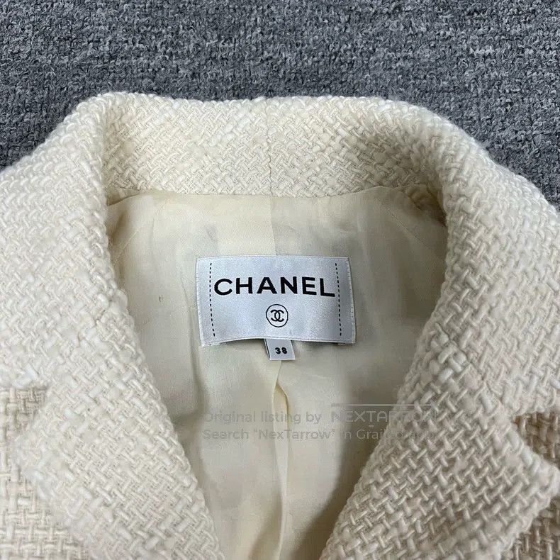 Chanel Chanel Show Metropolitan Platinum Tweed Woven Coat Size XS / US 0-2 / IT 36-38 - 5 Thumbnail