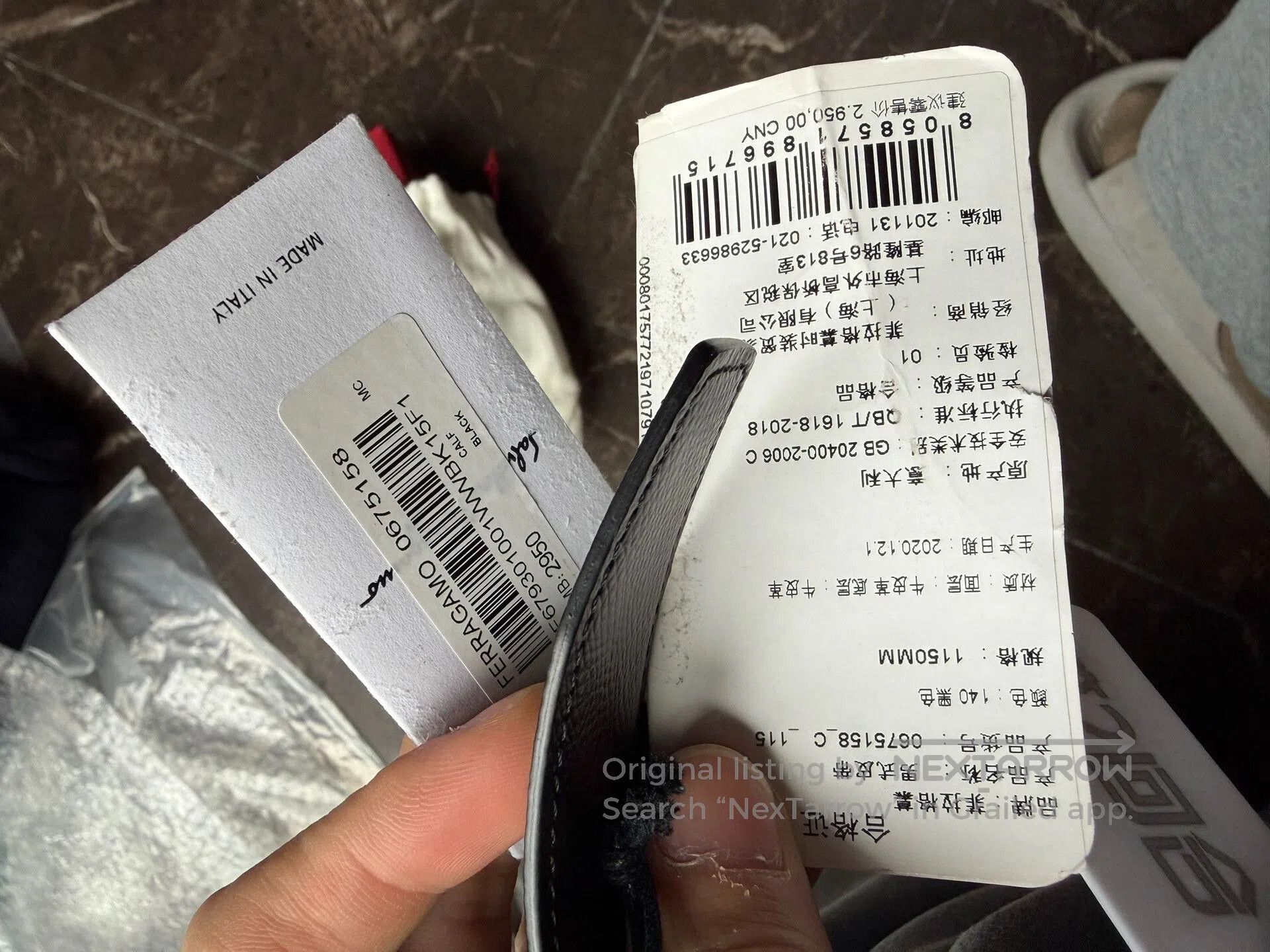 Salvatore Ferragamo Ferragamo Calfskin Belt. Size ONE SIZE - 7 Thumbnail