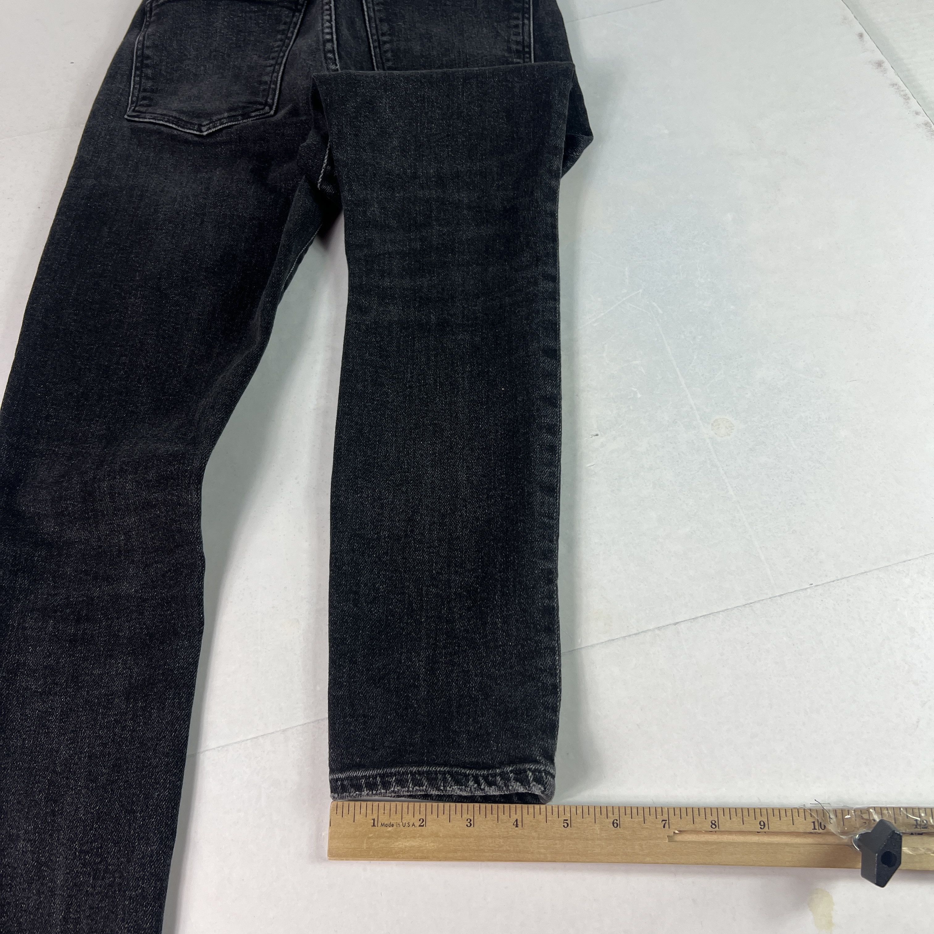 Agolde AGOLDE Jean Pinch Waist High Rise Skinny Black Stretch Denim Size 25" / US 0 / IT 36 - 12 Thumbnail