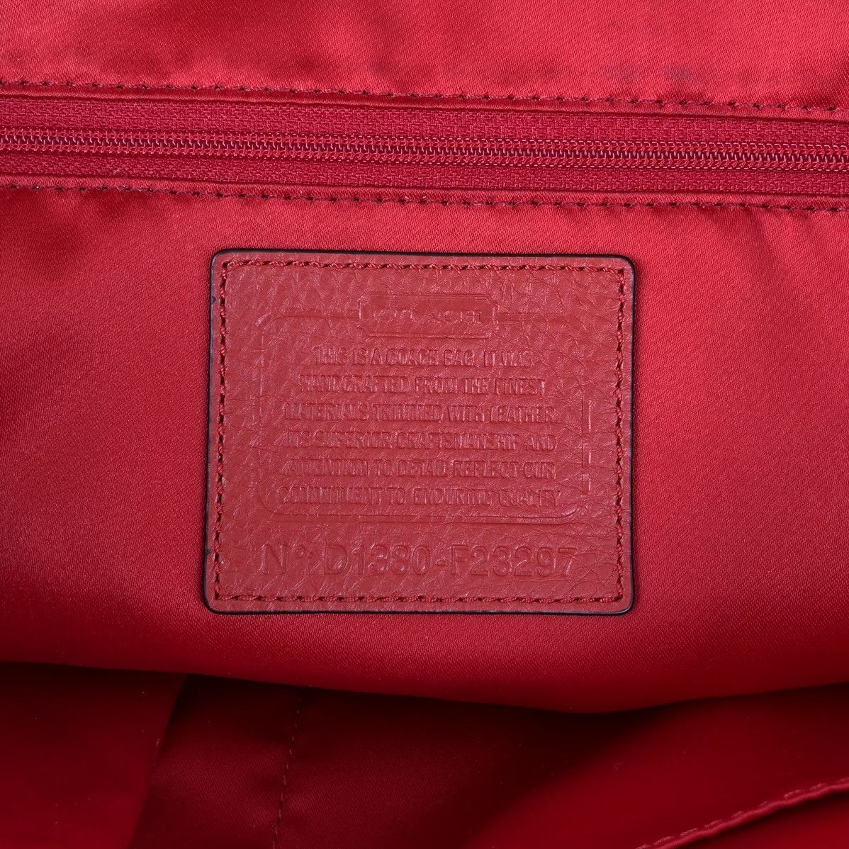 Coach COACH 23297 PARK SIGNATURE JACQUARD CARRIE TOTE BAG BURGUNDY Size ONE SIZE - 18 Thumbnail
