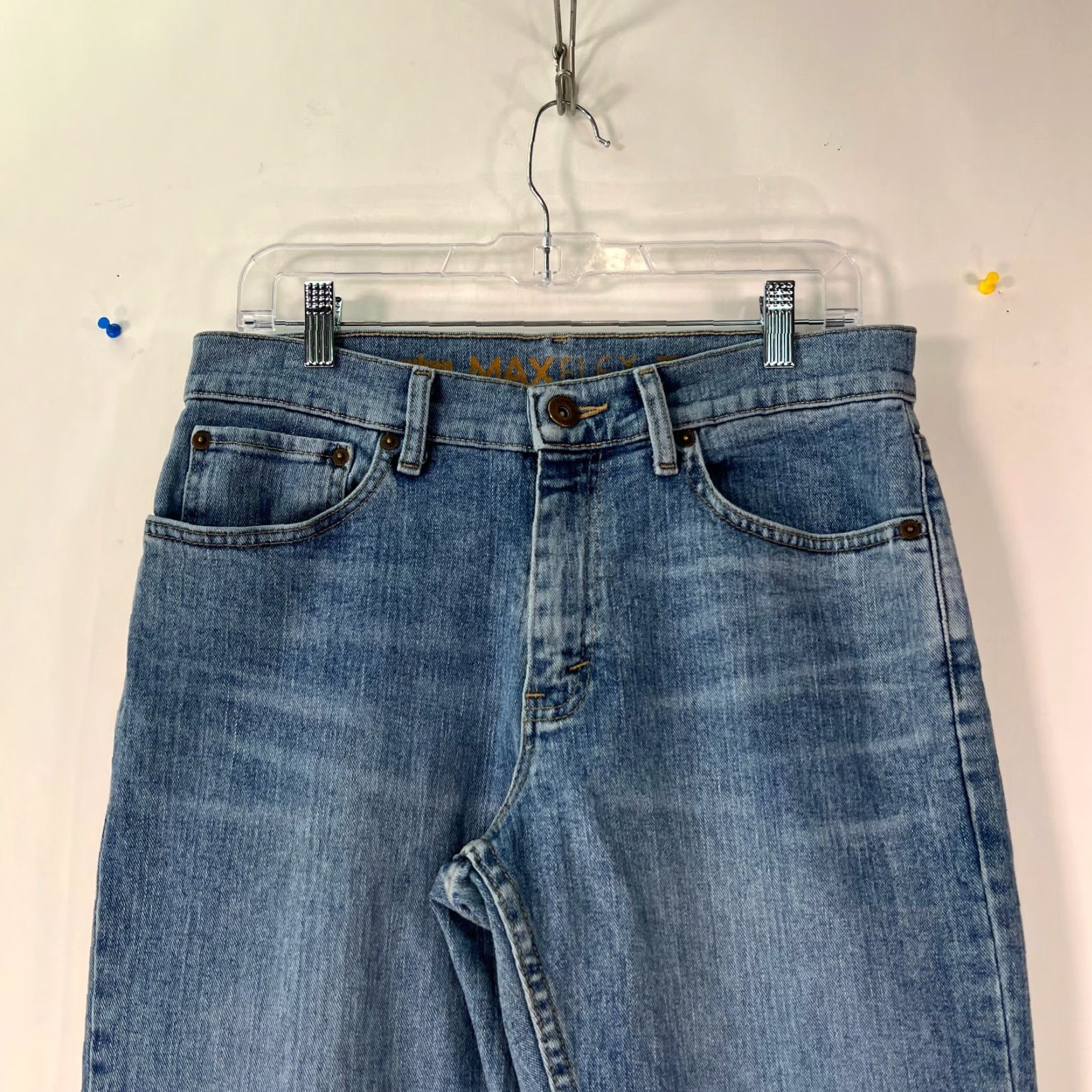 Vintage Urban Pipeline Men's Straight Denim Jeans, Casual Blue, Regular Fit, Size 30x30 Size US 30 / EU 46 - 3 Thumbnail