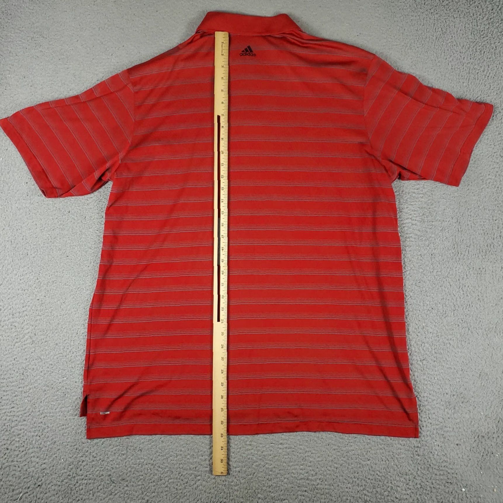 Adidas Adidas Polo Shirt Mens 2XL Red Striped Golf Casual Short Sleeve Shirt Size US XXL / EU 58 / 5 - 4 Thumbnail