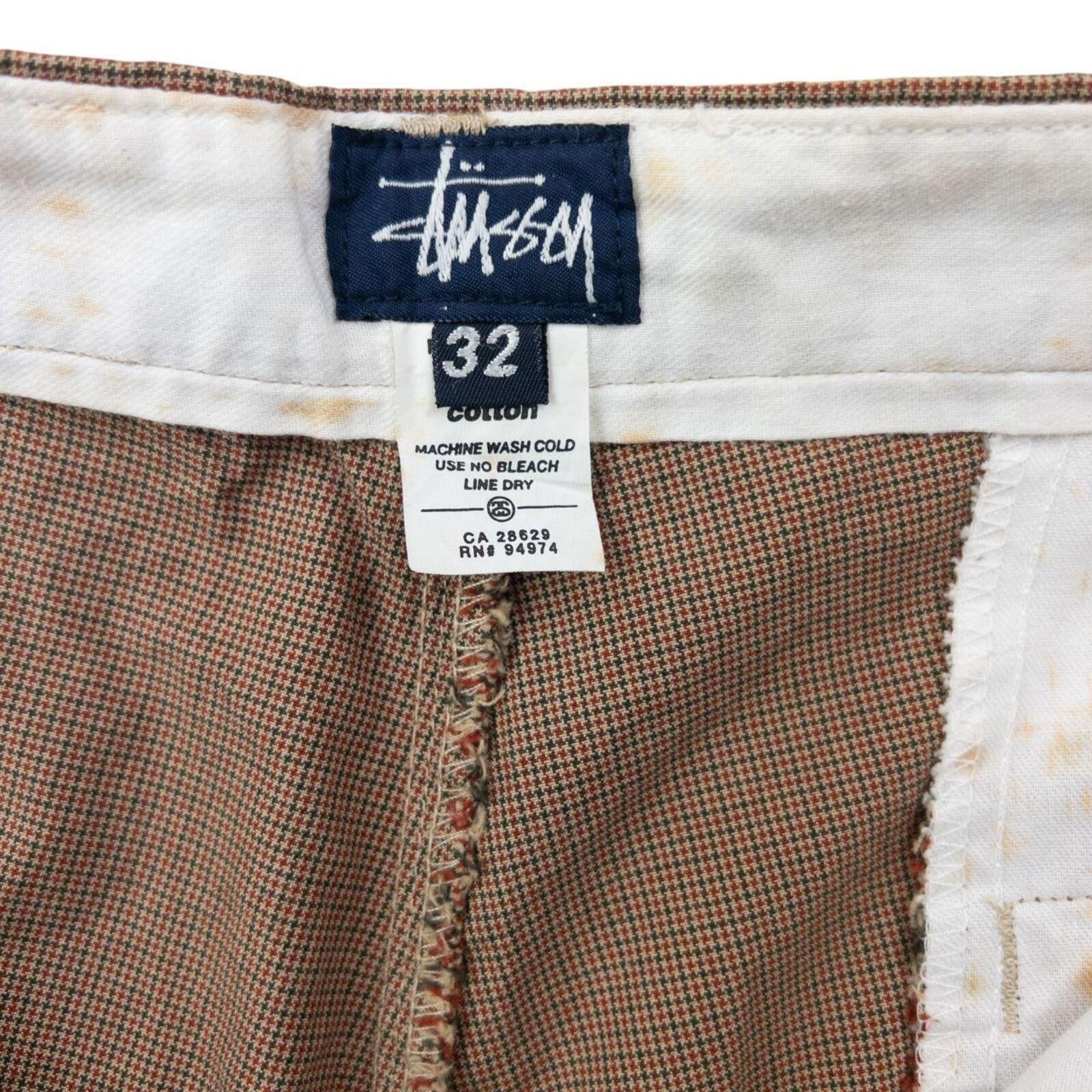 Stussy Vintage 2000s Stussy High Waisted Pattern Trousers Size W29 Size US 32 / EU 48 - 7 Thumbnail