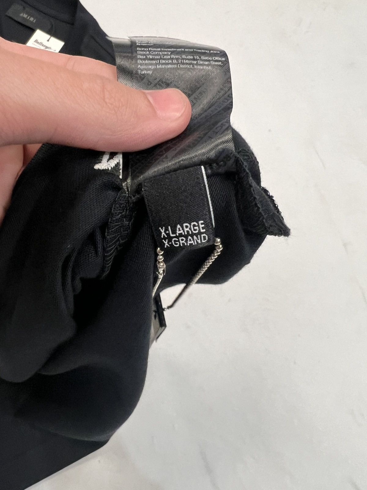 Amiri Amiri Staggered Logo Black/Black T-Shirt Size US XL / EU 56 / 4 - 6 Thumbnail