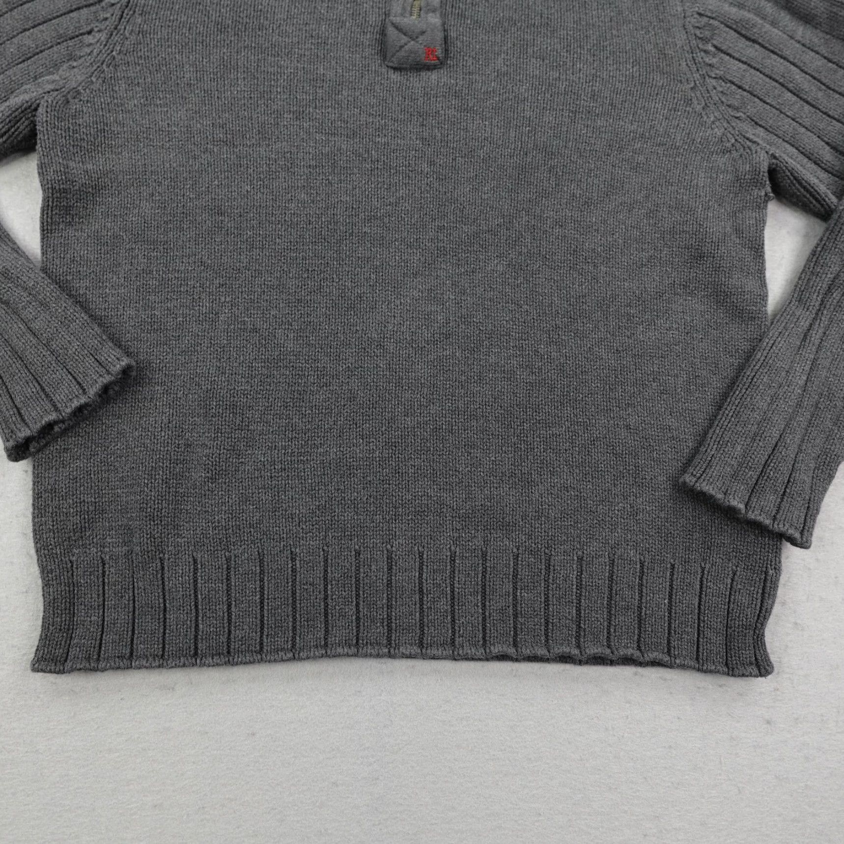 Ralph Lauren Ralph Lauren Sweater Mens Large Gray 1/2 Zip Pullover Knit Cotton Mock Neck Polo Jeans Co Größe L - Casual Wear Mens Size US L / EU 52-54 / 3 - 4 Thumbnail