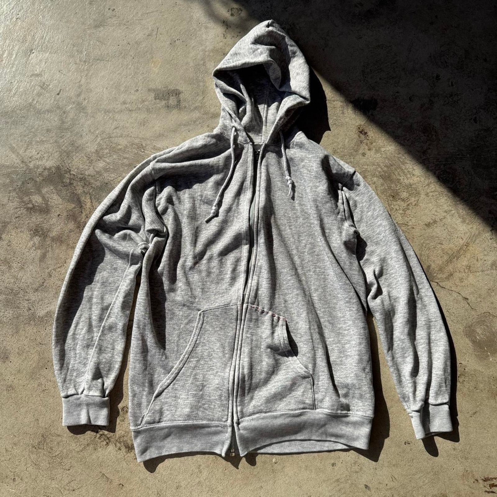 Other Vintage 90s blank zip up hoodie with sasheiko repair Size M / US 6-8 / IT 42-44 - 1 Thumbnail