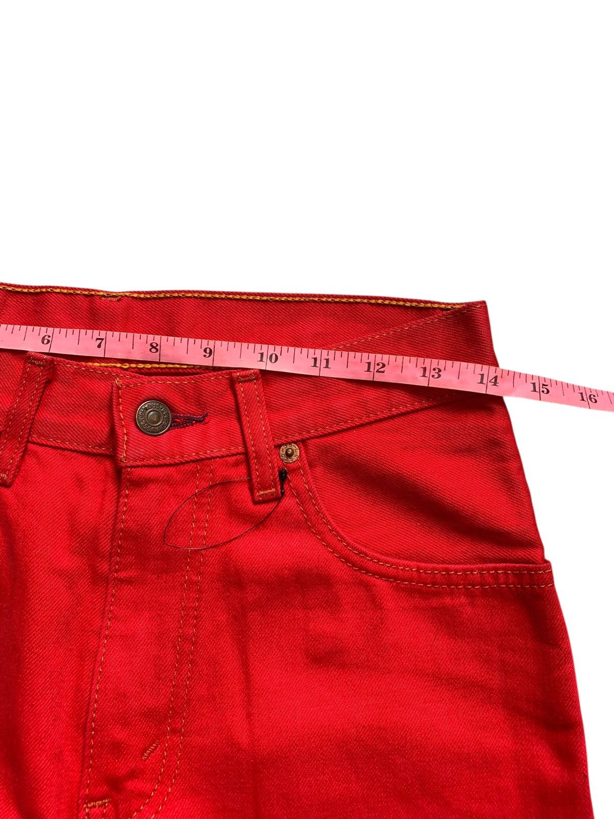 Levi's Vintage Clothing Rare!!! Vintage Levis 512 Red 90's Valencia Denim Pants Size US 32 / EU 48 - 6 Thumbnail