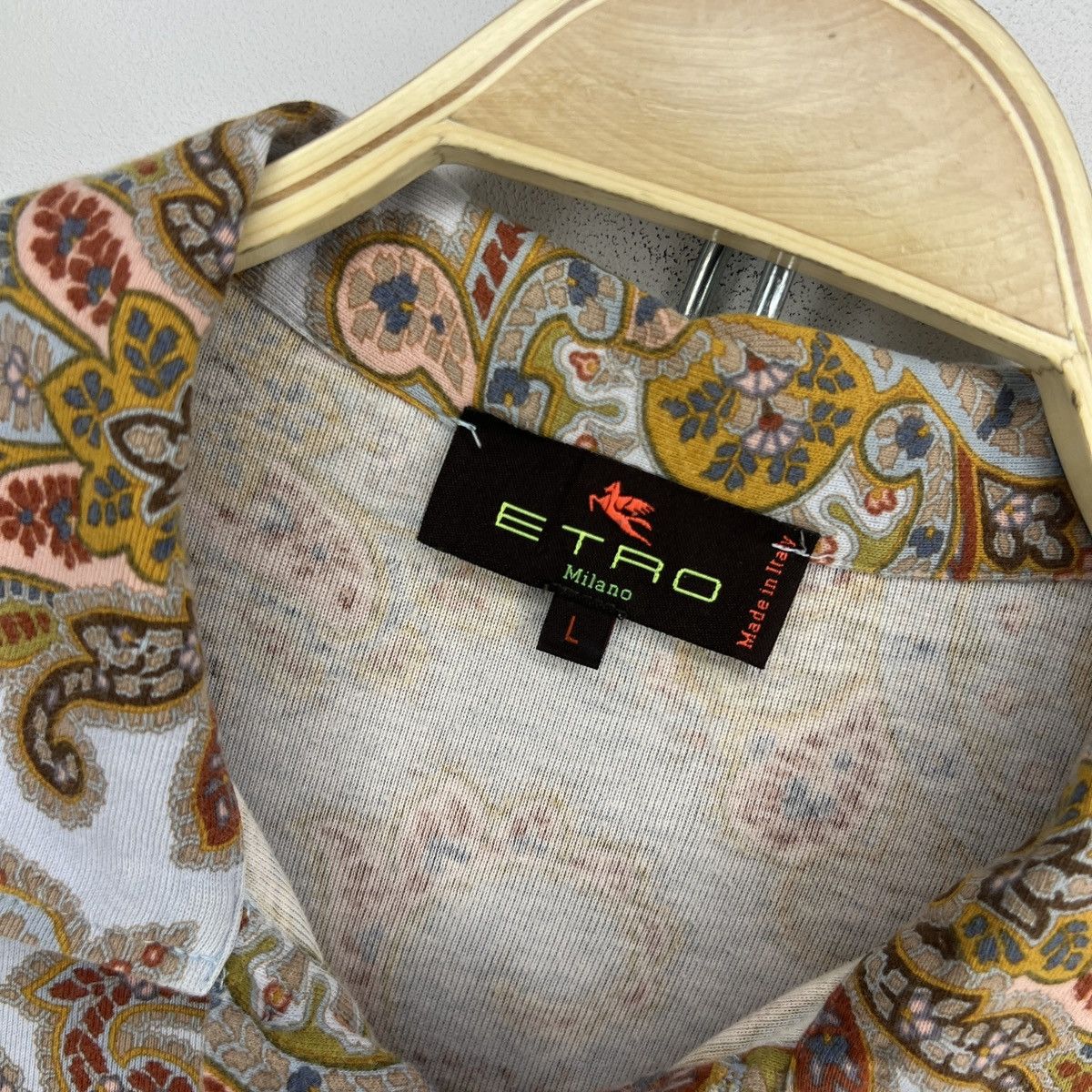 Etro Etro polo T-shirt floral multicolor all over rare Size US M / EU 48-50 / 2 - 5 Thumbnail
