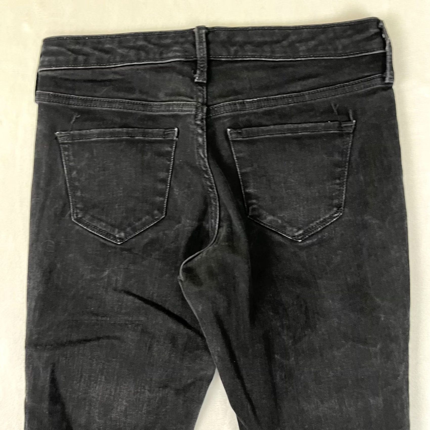 Mossimo Mossimo Skinny Jeans Womens 00/S Black Charcoal Wash Stretch Denim Y2K Size 24" / US 00 / IT 34 - 6 Thumbnail