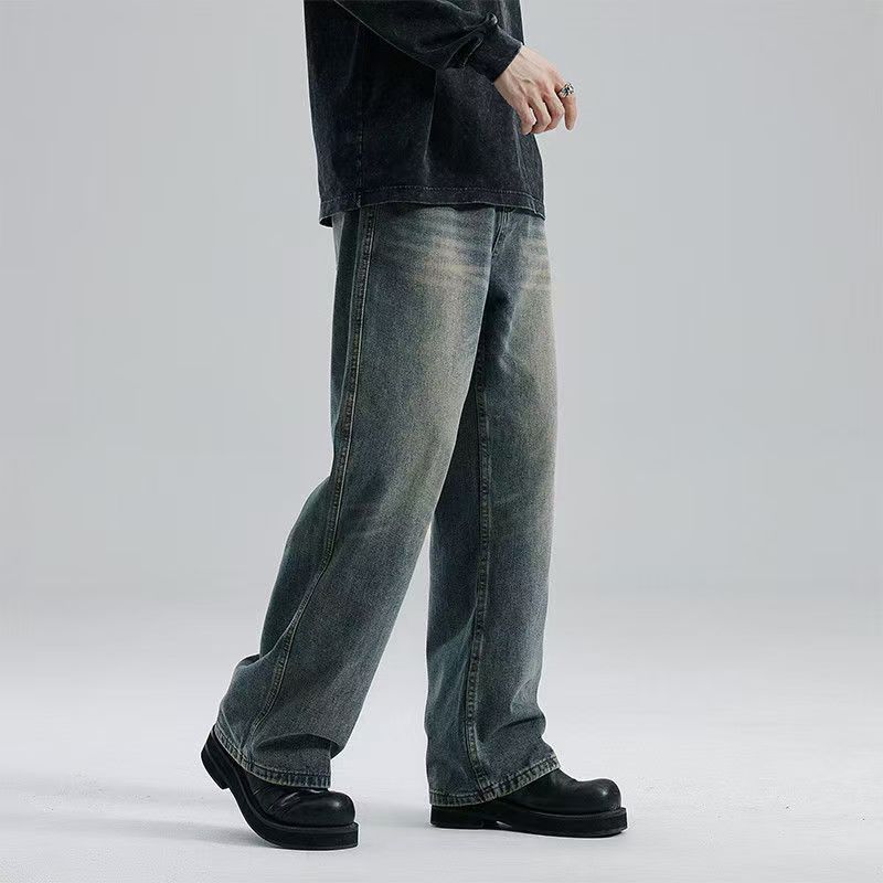 Jean Blue men's casual washed vintage distressed jeans Size US 32 / EU 48 - 3 Thumbnail