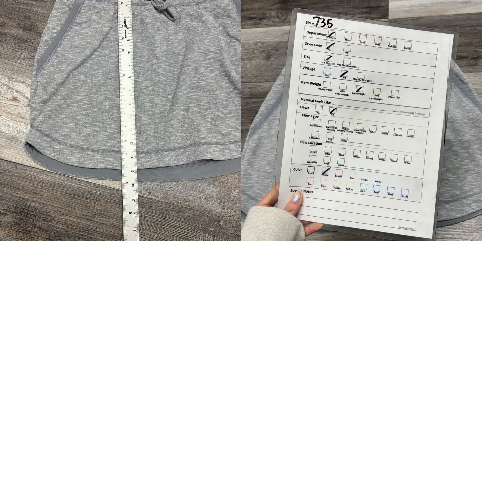 Athleta Athleta Skirt Womens S Gray Techie Terry Mini Athletic Drawstring Pull On Space Dye Size 28" / US 6 / IT 42 - 8 Thumbnail