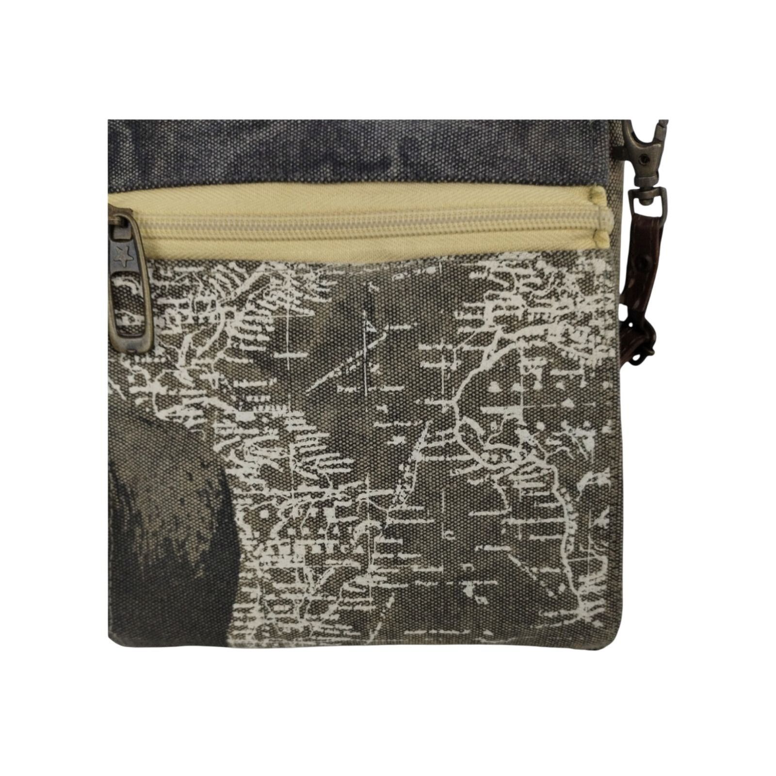 Vintage Primitives by Kathy Hello Adventure! Crossbody Canvas Sling Size ONE SIZE - 7 Thumbnail