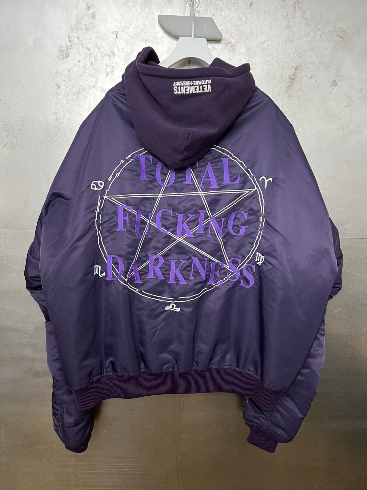 Vetements Vetements AW16 Total Fucking Darkness Bomber Size US XL / EU 56 / 4 - 2 Thumbnail