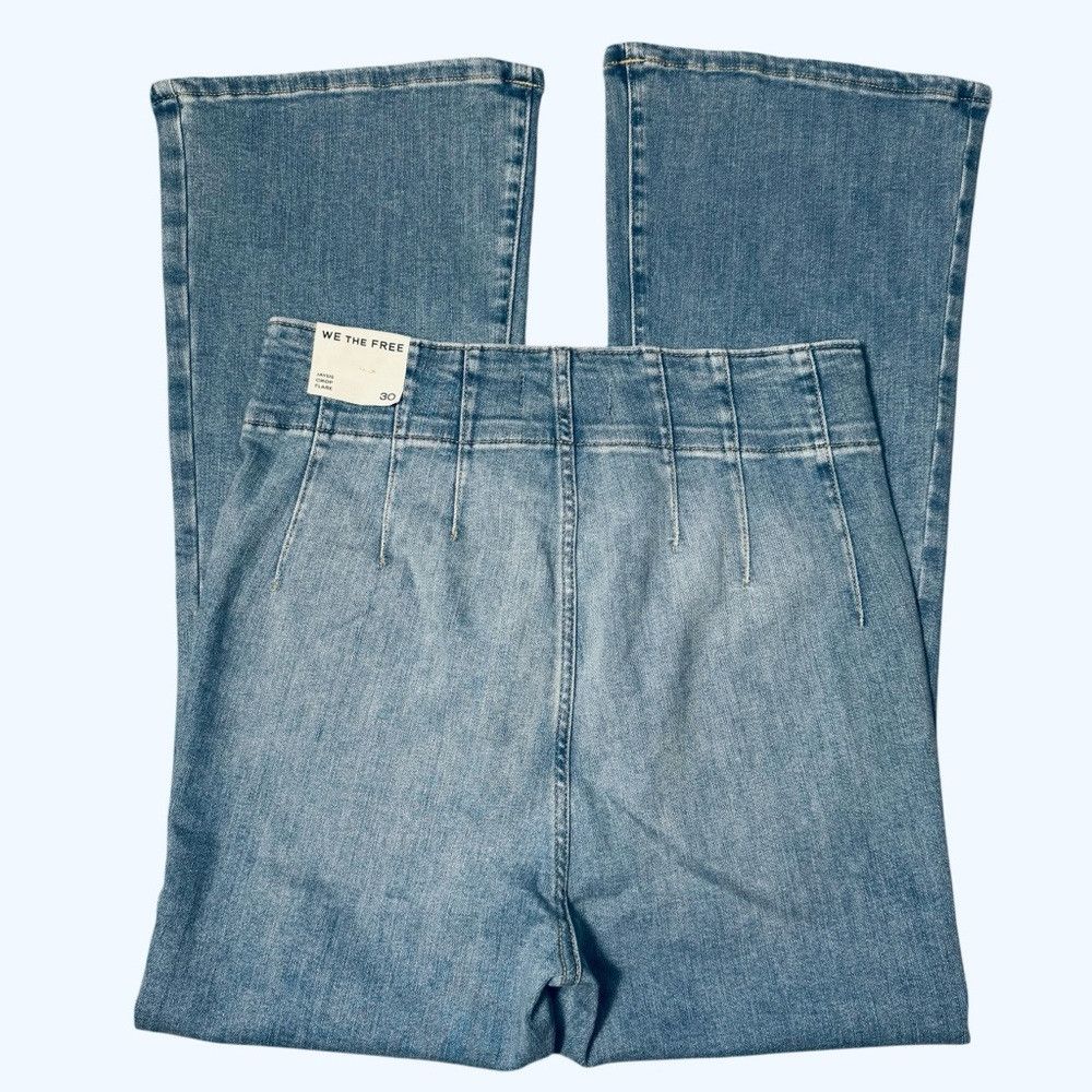 Free People New Free People We The Free Jayde Crop Flare Hayley Blue Je Size 30" / US 8 / IT 44 - 5 Thumbnail