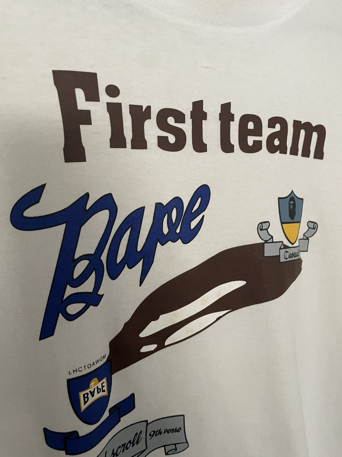 Bape Vintage First Team Tee Size US M / EU 48-50 / 2 - 4 Thumbnail