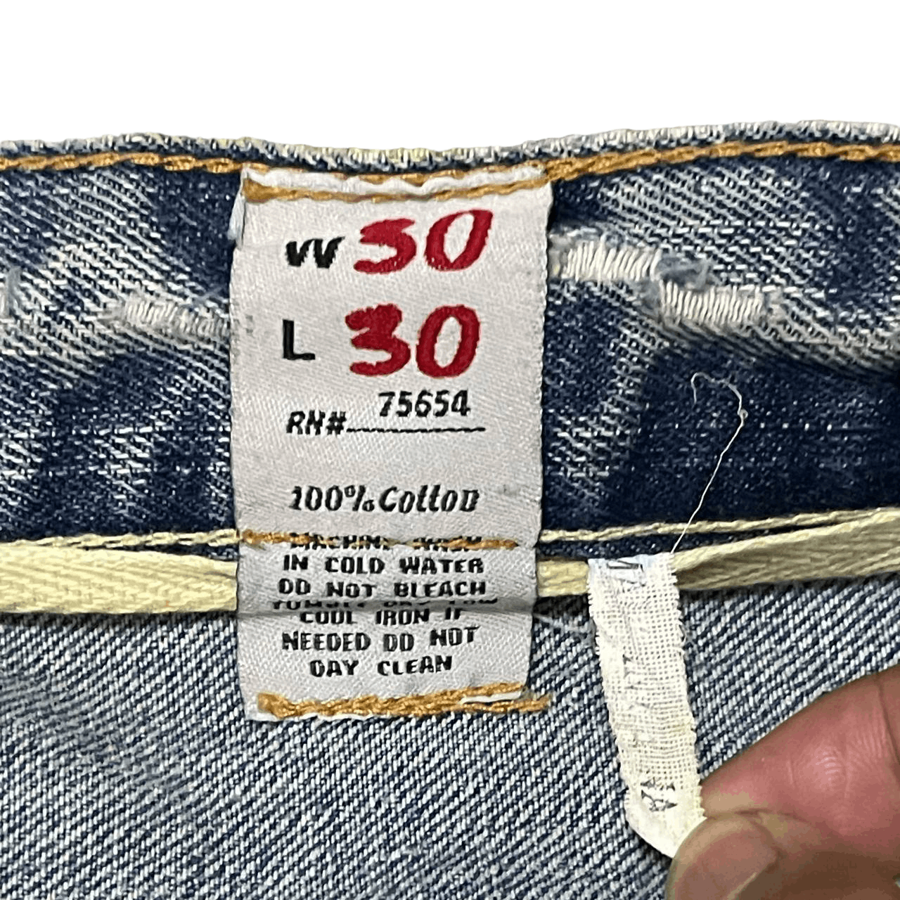 Japanese Brand Vintage Ezra Fitch 1892 Distressed Denim Size US 30 / EU 46 - 11 Thumbnail