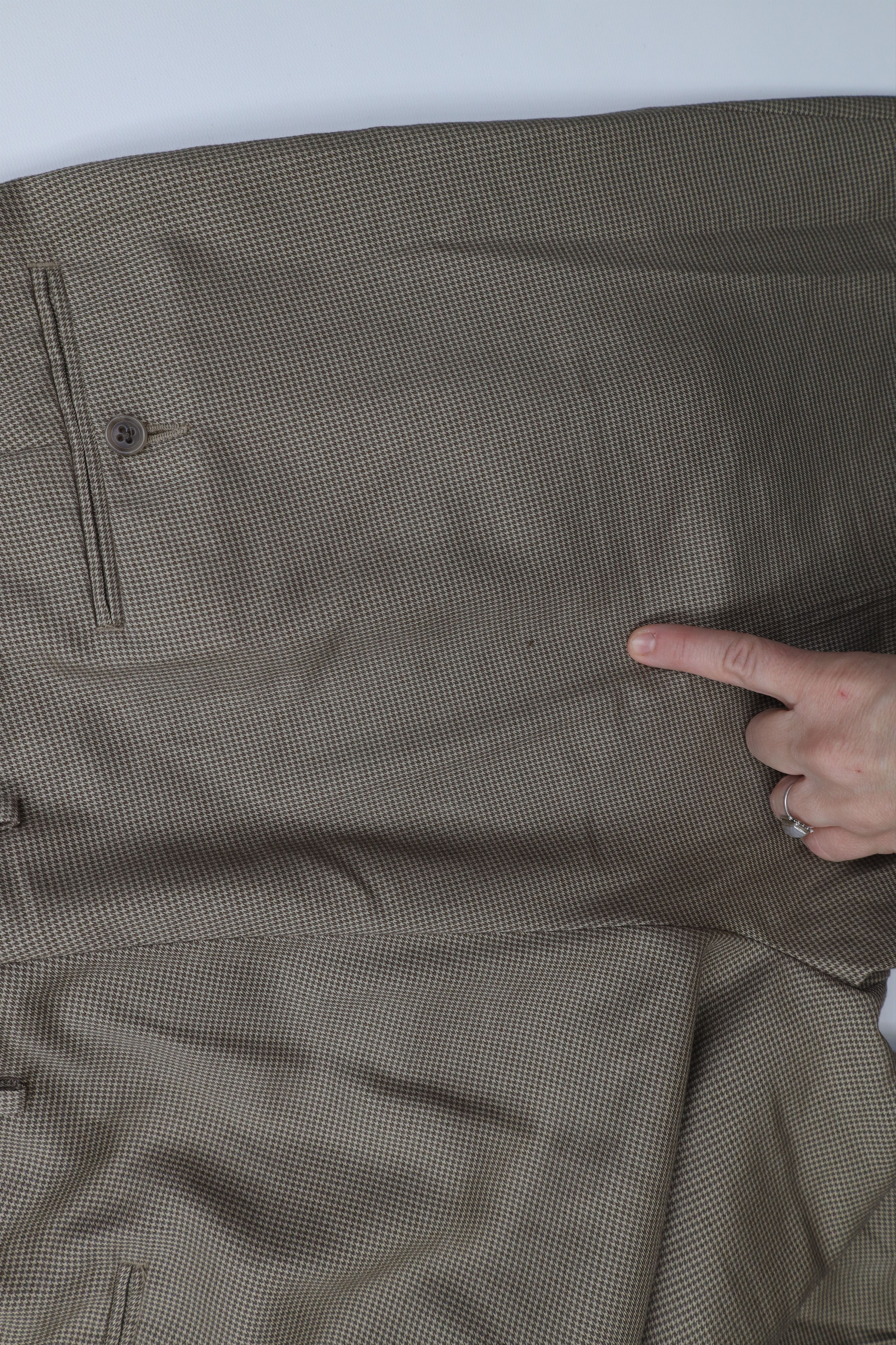 Ralph Lauren Vintage 90s Ralph Lauren Blend Houndstooth Wide Leg Pants Size US 42 / EU 58 - 13 Thumbnail