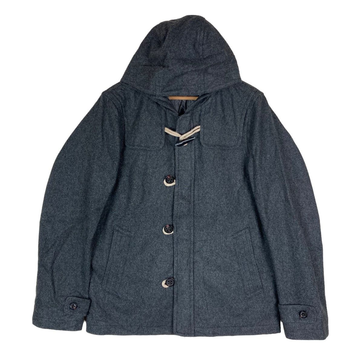 Takeo Kikuchi Vintage Takeo Kikuchi Toggle Button and Zipper Hoodie Jacket Size US M / EU 48-50 / 2 - 1 Thumbnail