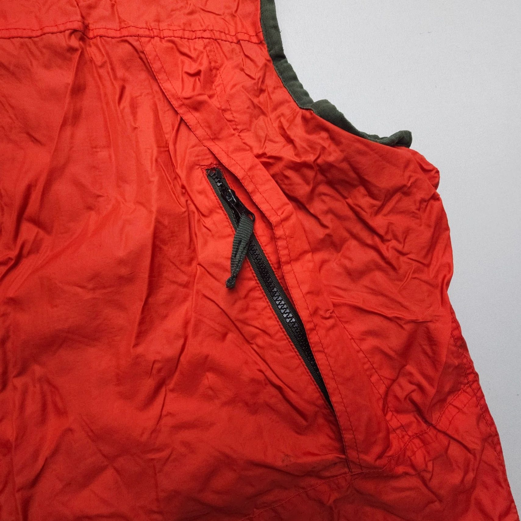 Gap Vtg GAP Thermal Lined WIndbreaker Vest Mens XL Orange 90s Camp Gorpcore Windbreaker Full Zip Lined 2000s Size US XL / EU 56 / 4 - 6 Thumbnail