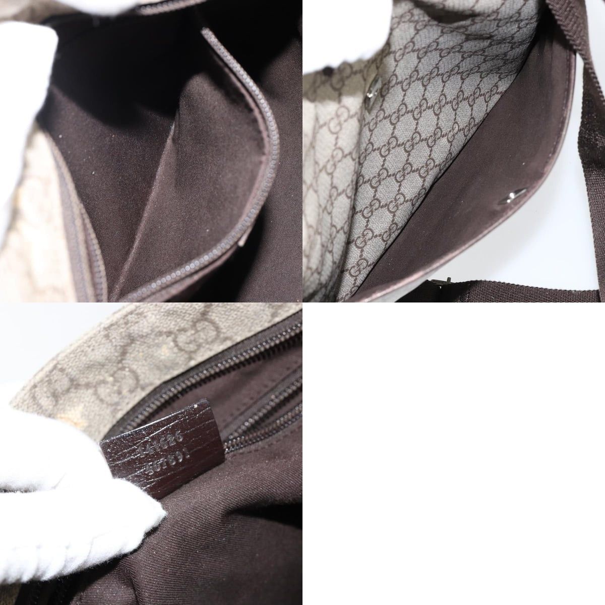 Gucci GUCCI GG Supreme Shoulder Bag Pvc Beige Silver Size ONE SIZE - 13 Thumbnail