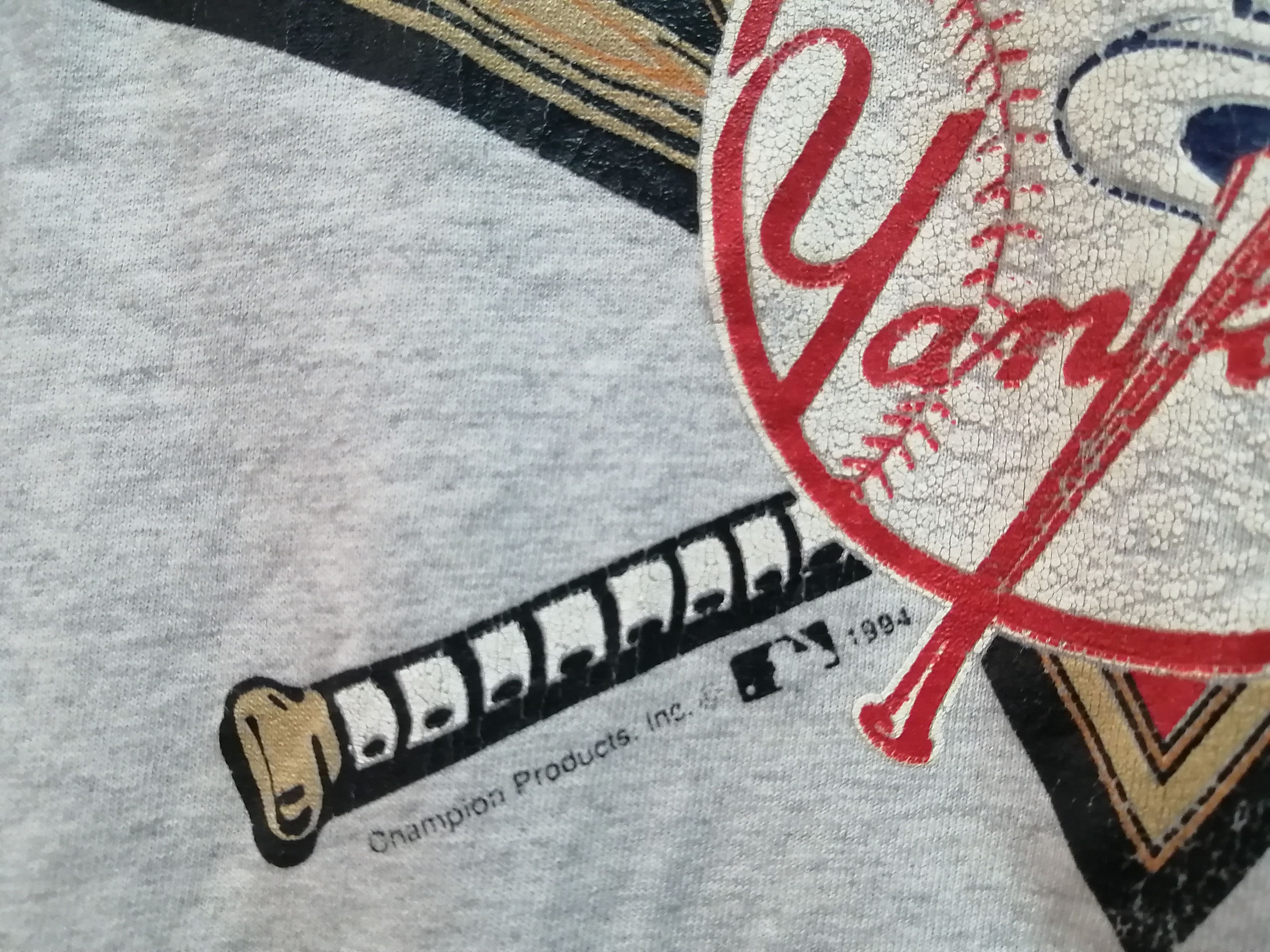 Vintage Thrashed Sun Faded Champion 90s Shirt Distressed Grunge Band Size US L / EU 52-54 / 3 - 4 Thumbnail